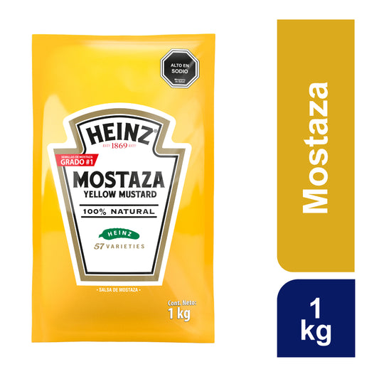 HEINZ MOSTAZA BOLSA 1KG