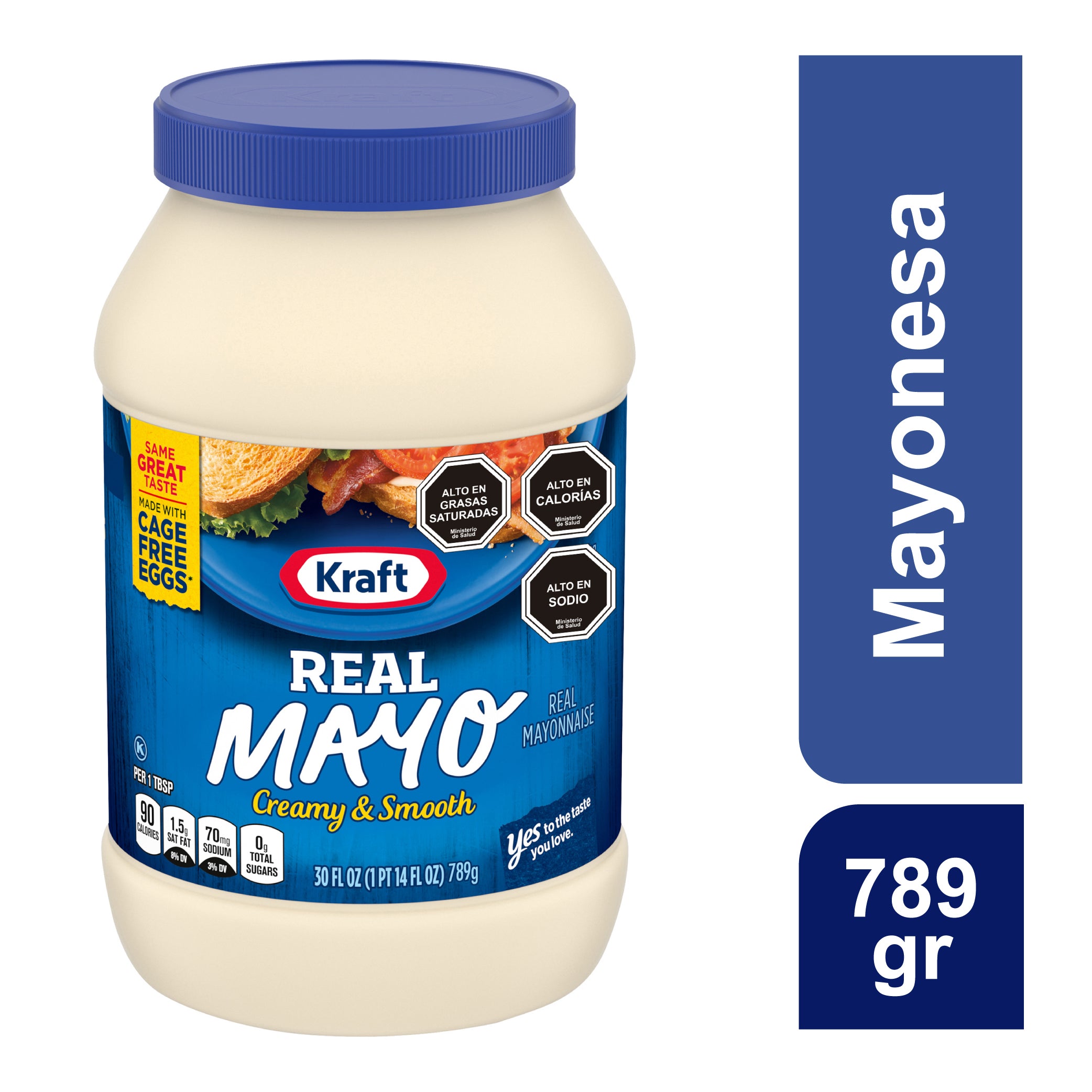 KRAFT REAL MAYONESA POTE 789G Carsnack Chile spa