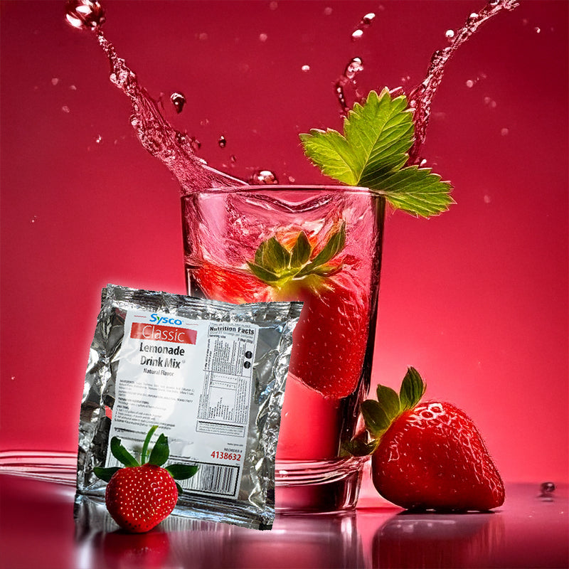 DRINK MIX LEMONADE PINK SYSCO 680GR