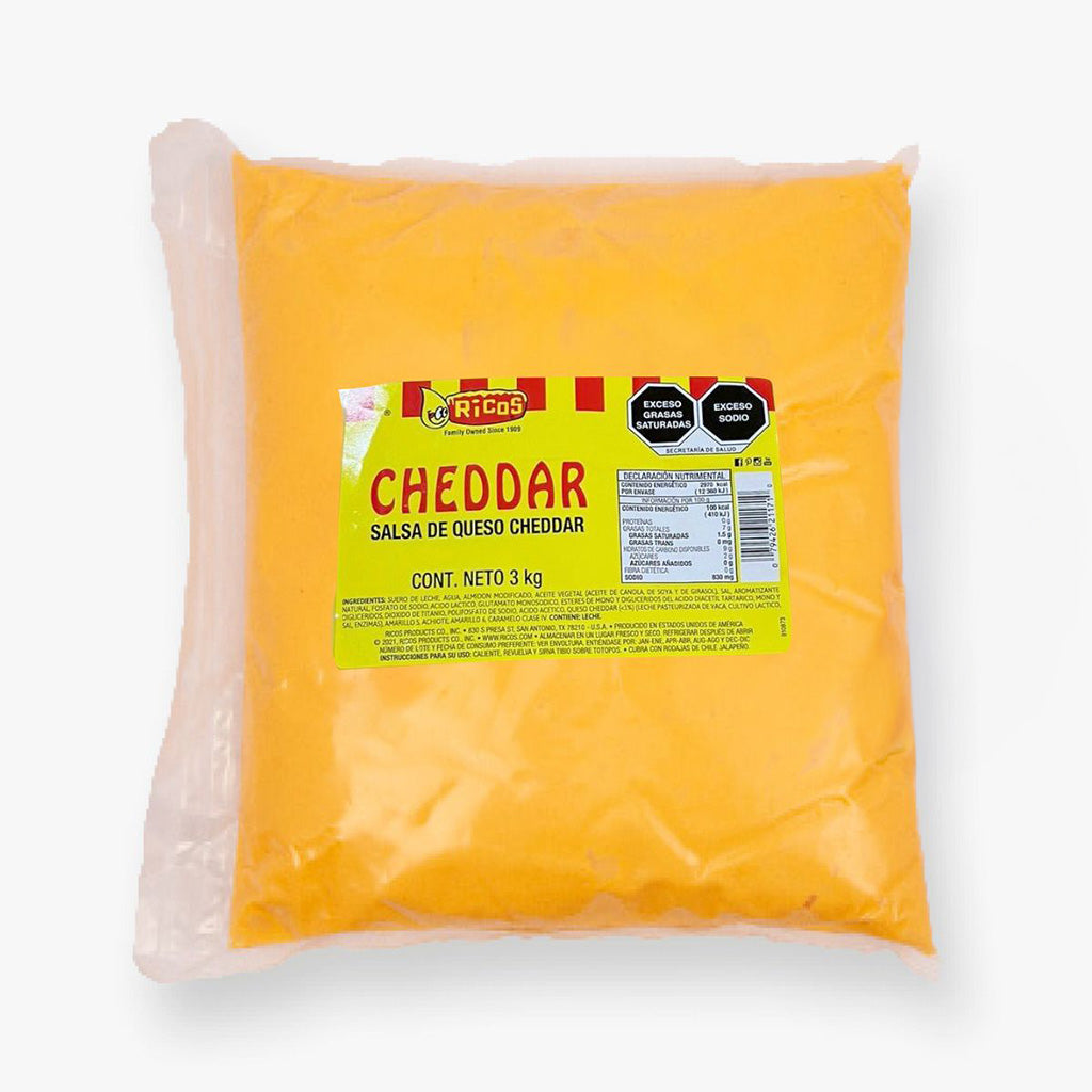 SALSA DE QUESO CHEDDAR 3 KG