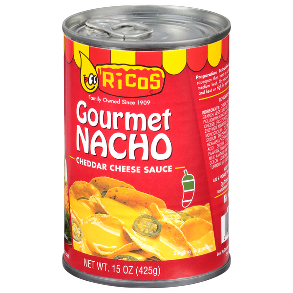 QUESO CHEDDAR GOURMET LATA DE 15 OZ Carsnack Chile spa