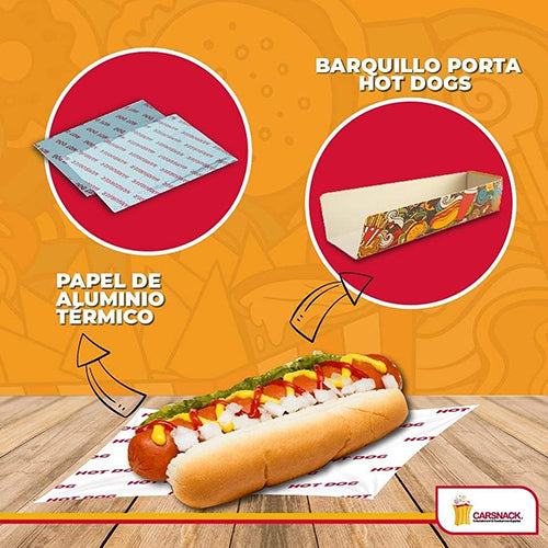 PORTA HOT DOG CARSNACK CARTON X 100 UN