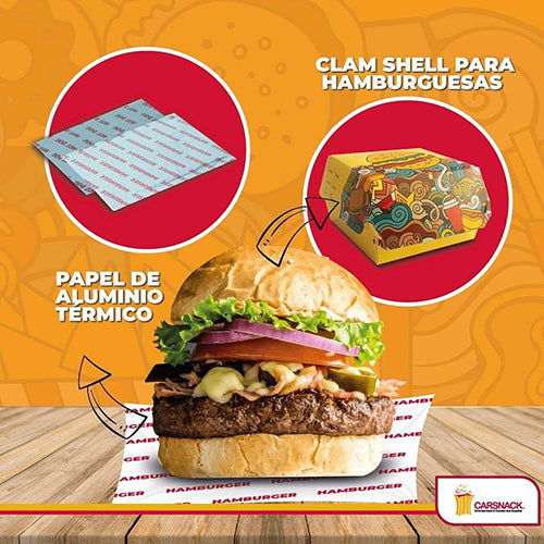PORTA HAMBURGUESA CARSNACK X 100 UN