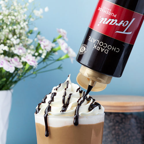 DARK CHOCOLATE SAUCE SQUEZZE TORANI BOTTLE 16.5 OZ
