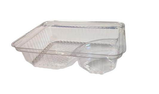 BANDEJA TRANSPARENTE PARA NACHOS X 500 UN
