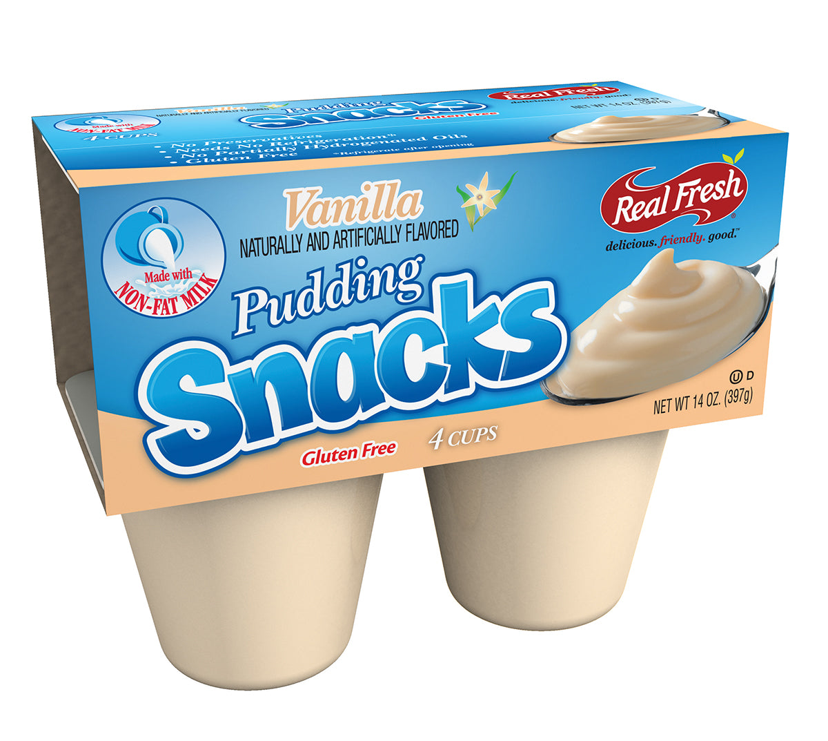 PUDDING VAINILLA FUDGE 4 PACK (397GR) – Carsnack Chile spa