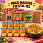 Pack Nachos Fiesta XL | Tortillas, Queso Cheddar, Jalapeño y Cebolla