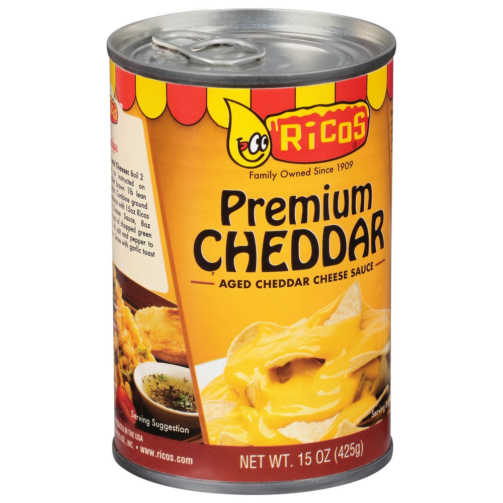 QUESO CHEDDAR PREMIUM LATA DE 15 OZ Carsnack Chile spa