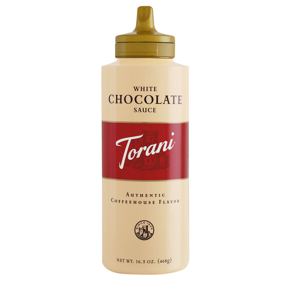 WHITE CHOCOLATE SAUCE SQUEZZE TORANI BOTTLE 16.5 OZ – Carsnack Chile spa
